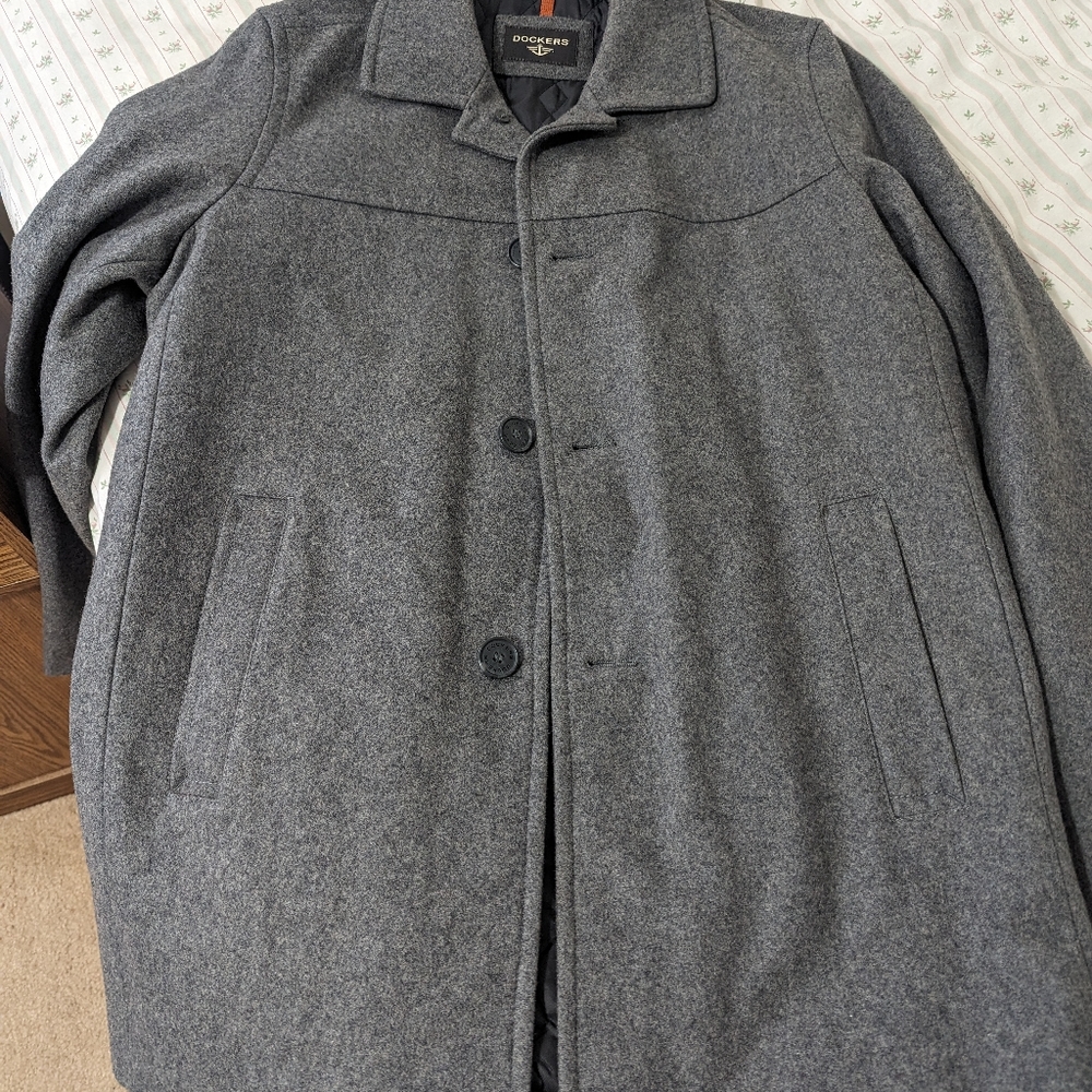Dockers wool blend top coat